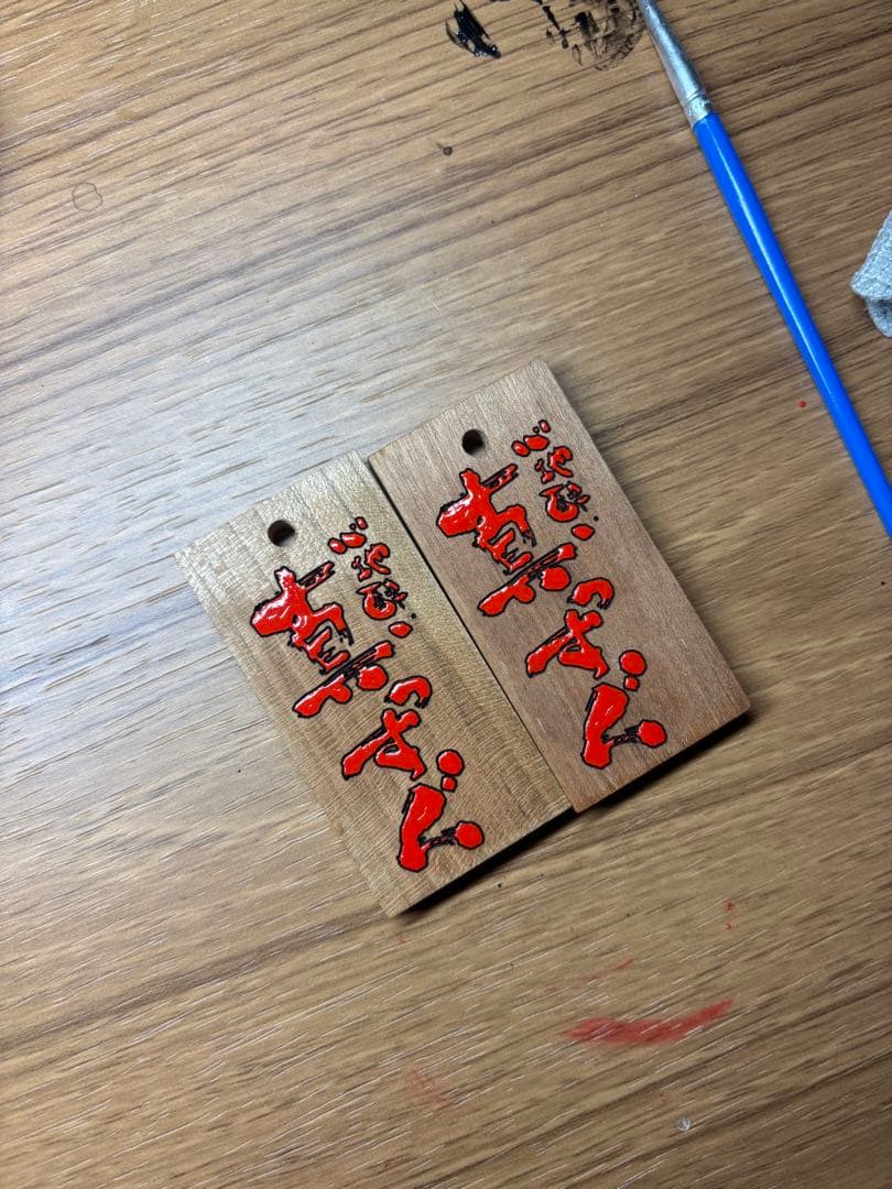 宮城県産桜材 オーダーメイド木札（喧嘩札）｜6mm厚・名入れ対応・手作業