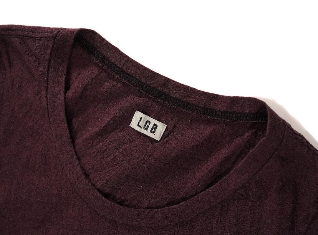L.G.B ルグランブルー パッチロゴ Tシャツ シワ加工 半袖 Y2K 0