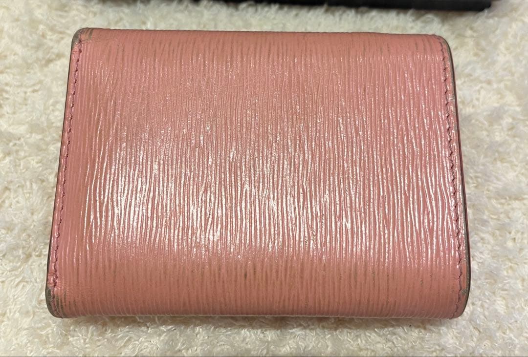 PRADA プラダ 折財布 ウォレット ピンク レザー
