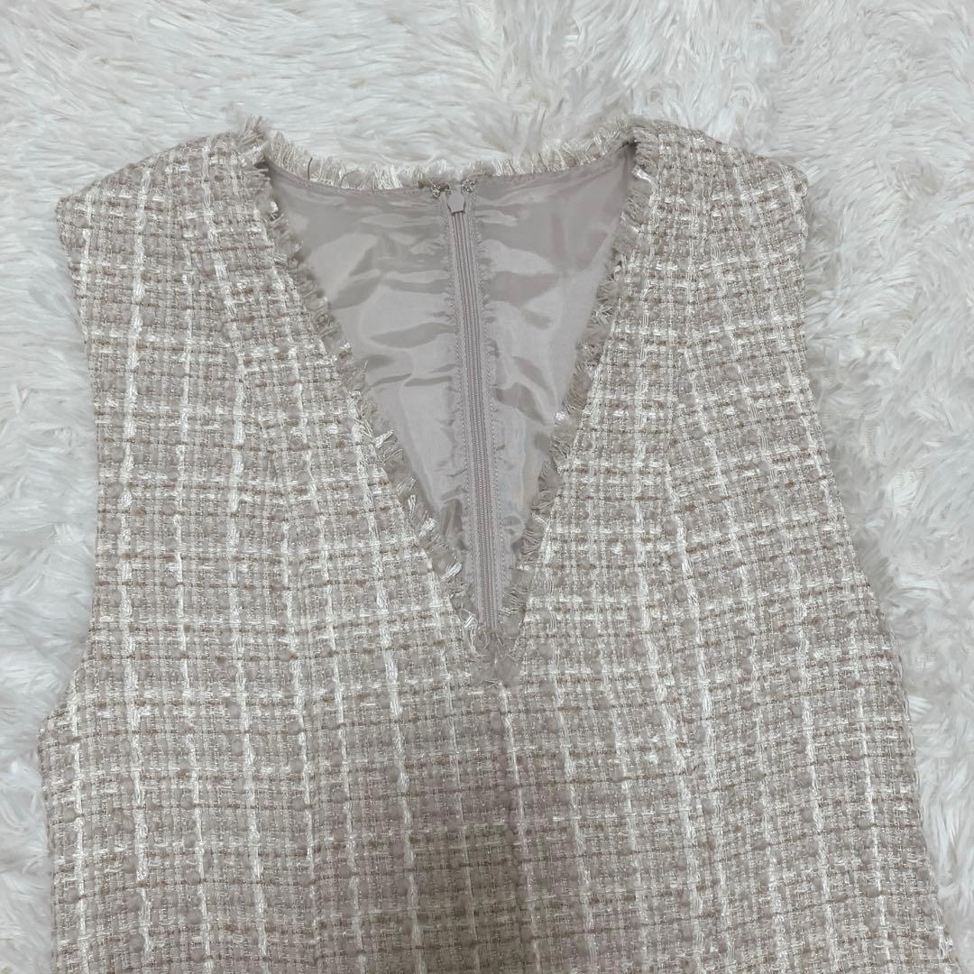 【美品】マルイ限定　ジャスグリッティー　ミックスツイードワンピース 0 完売品