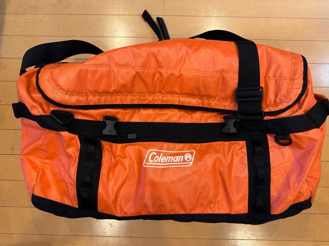 コールマンボストンバッグ 美中古 大容量 珍しいカラー