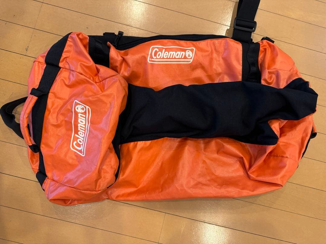 コールマンボストンバッグ 美中古 大容量 珍しいカラー