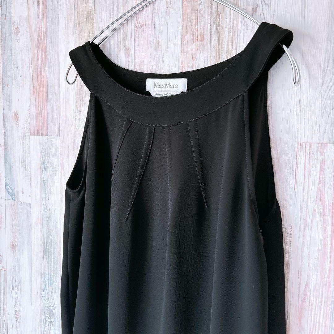 極美品♡MaxMara マックスマーラ　アメスリ　膝丈ワンピース　42　白タグ✨