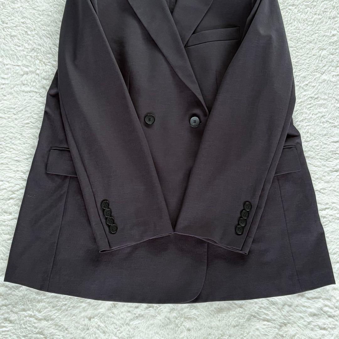 極美品✨未使用級【ユニクロC】感動ダブルジャケットリラックスフィット2025SS