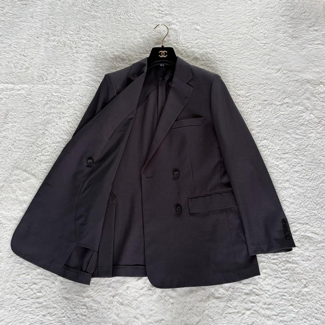 極美品✨未使用級【ユニクロC】感動ダブルジャケットリラックスフィット2025SS