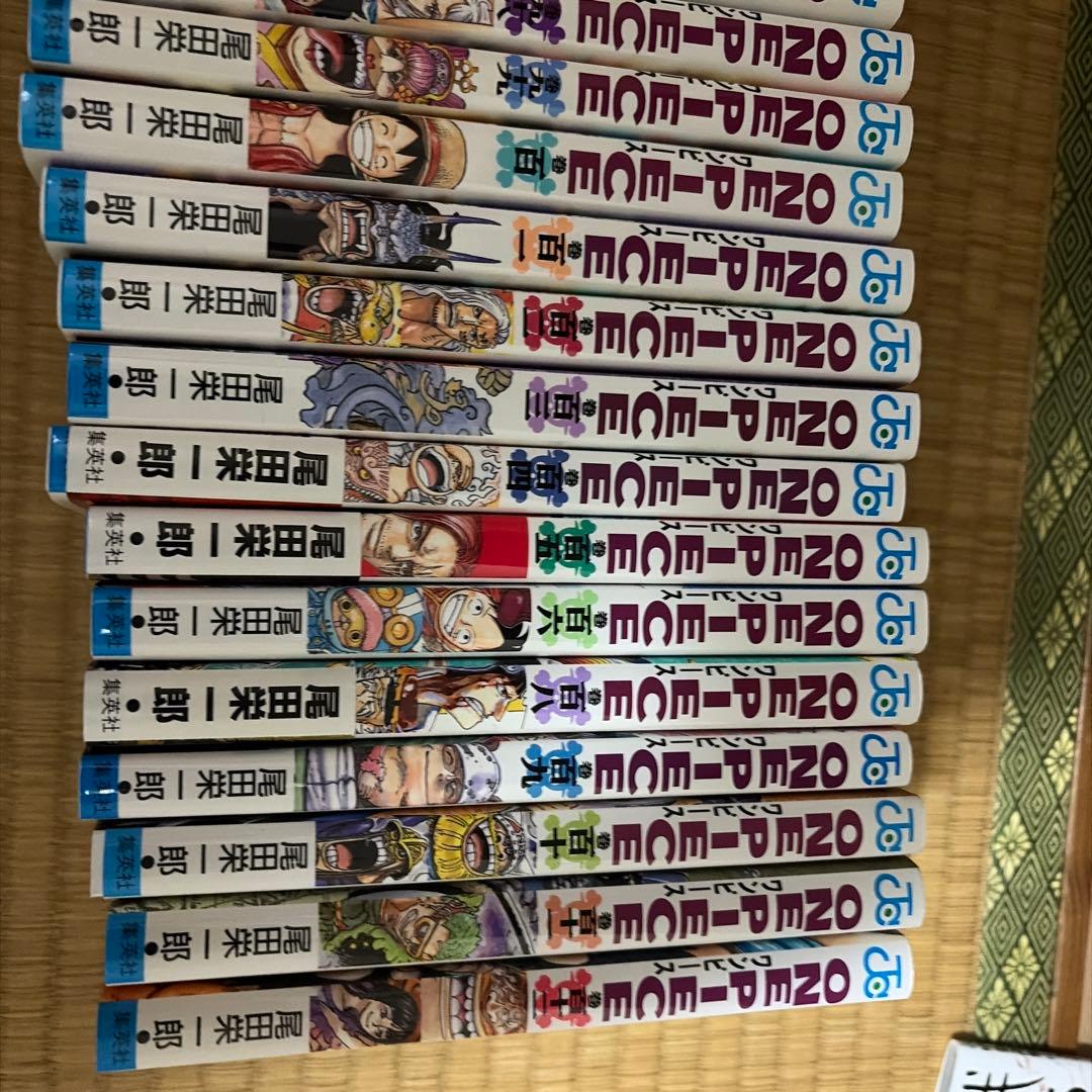ワンピース 80巻から112までありますが、107巻はありません。