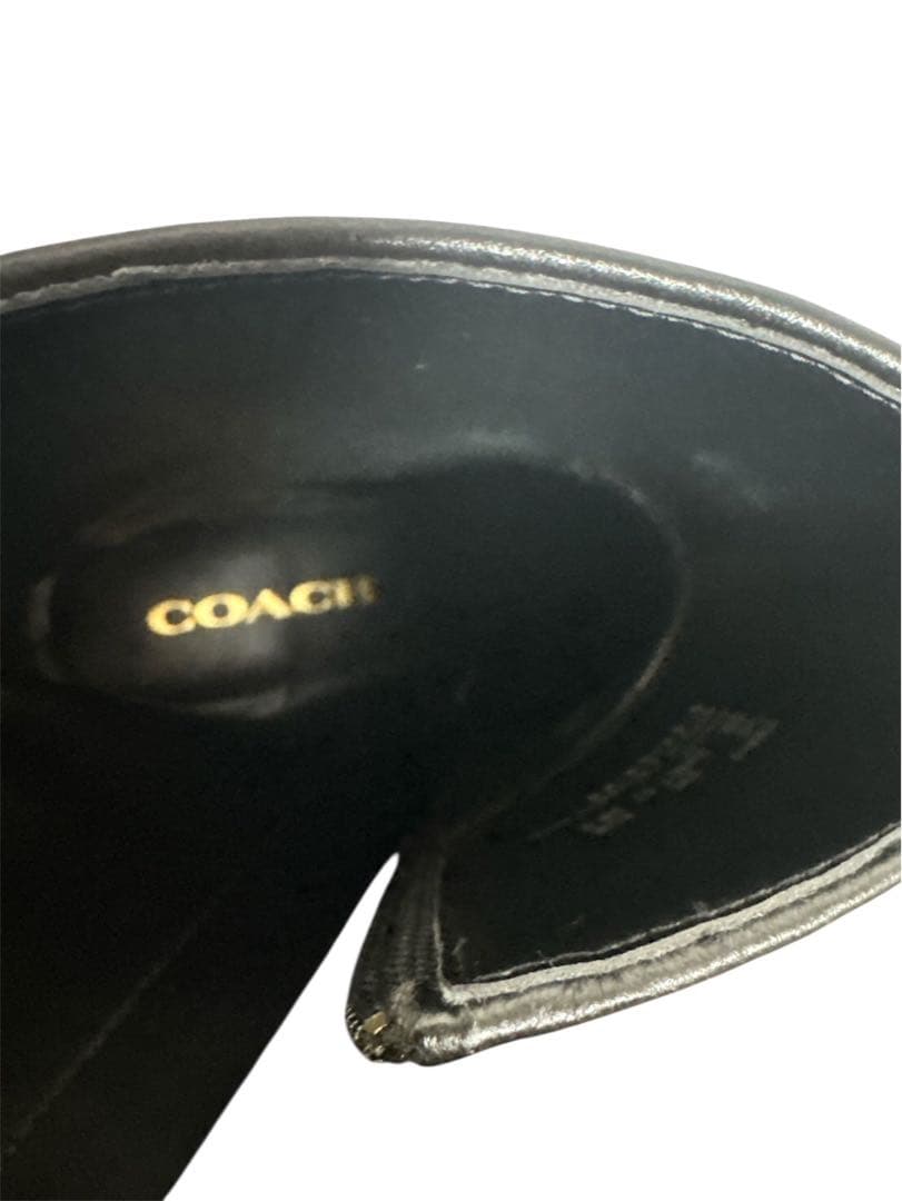 コーチ　COACH ジジ　ブーティー　ブーツ　レザーブーツ　24.5cm 黒