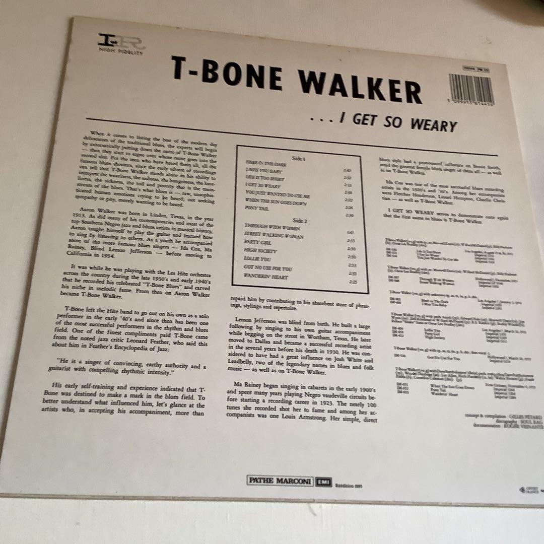 T-BONE WALKER I GET SO WEARY レコード