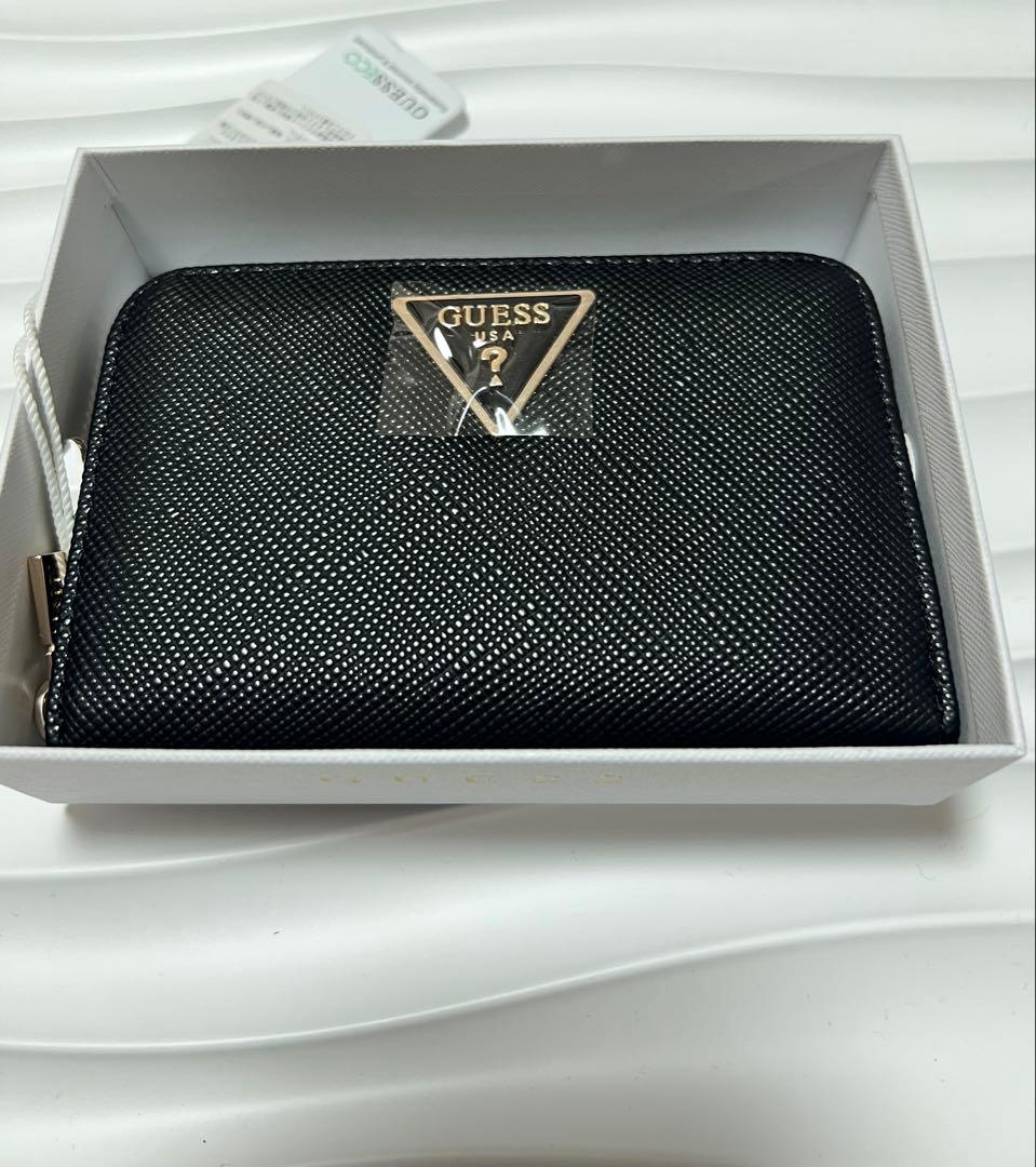 GUESS ブラック 二つ折り財布