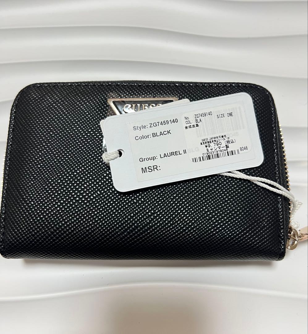 GUESS ブラック 二つ折り財布