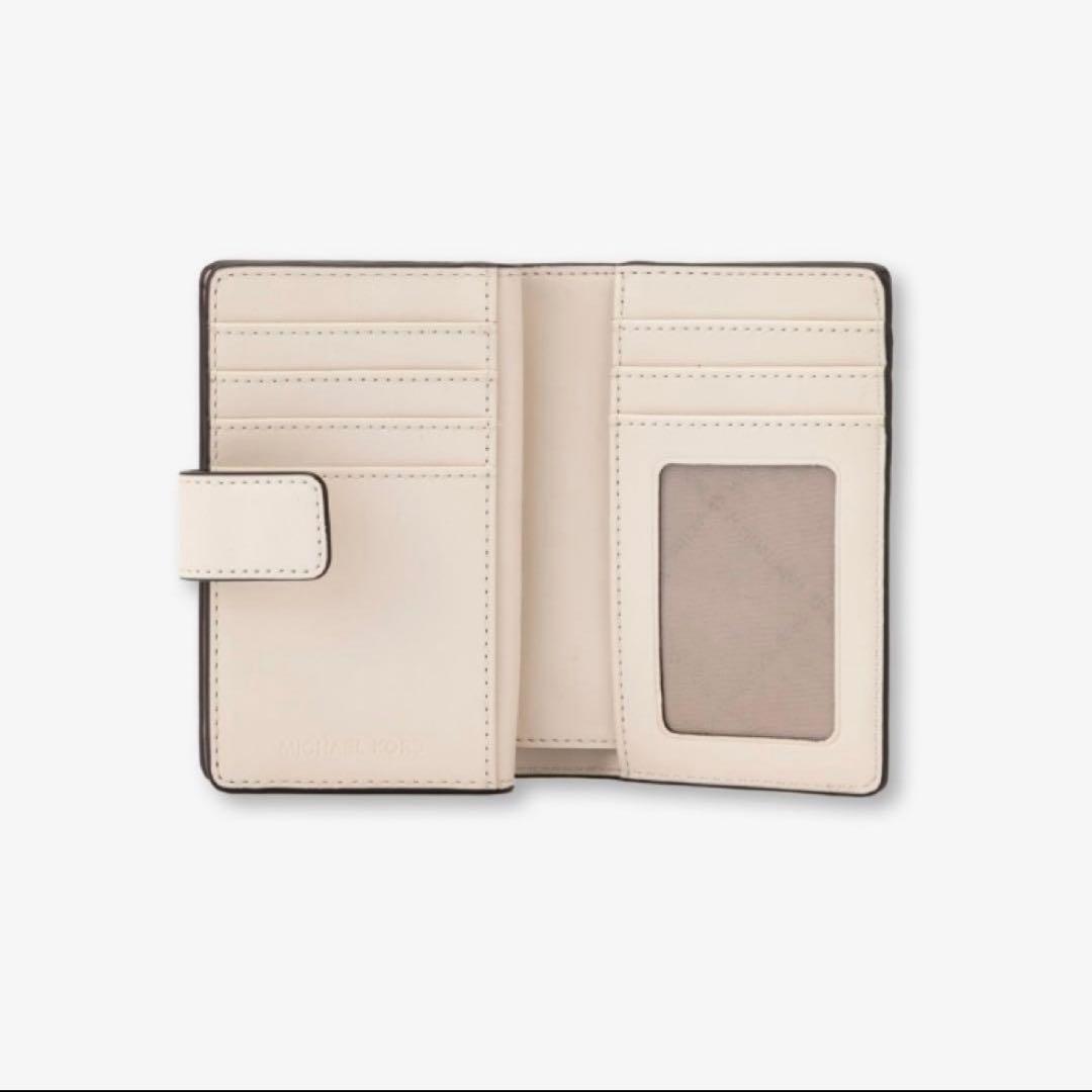 【未使用】MICHAEL KORS マイケルコース二つ折り財布 アイボリー