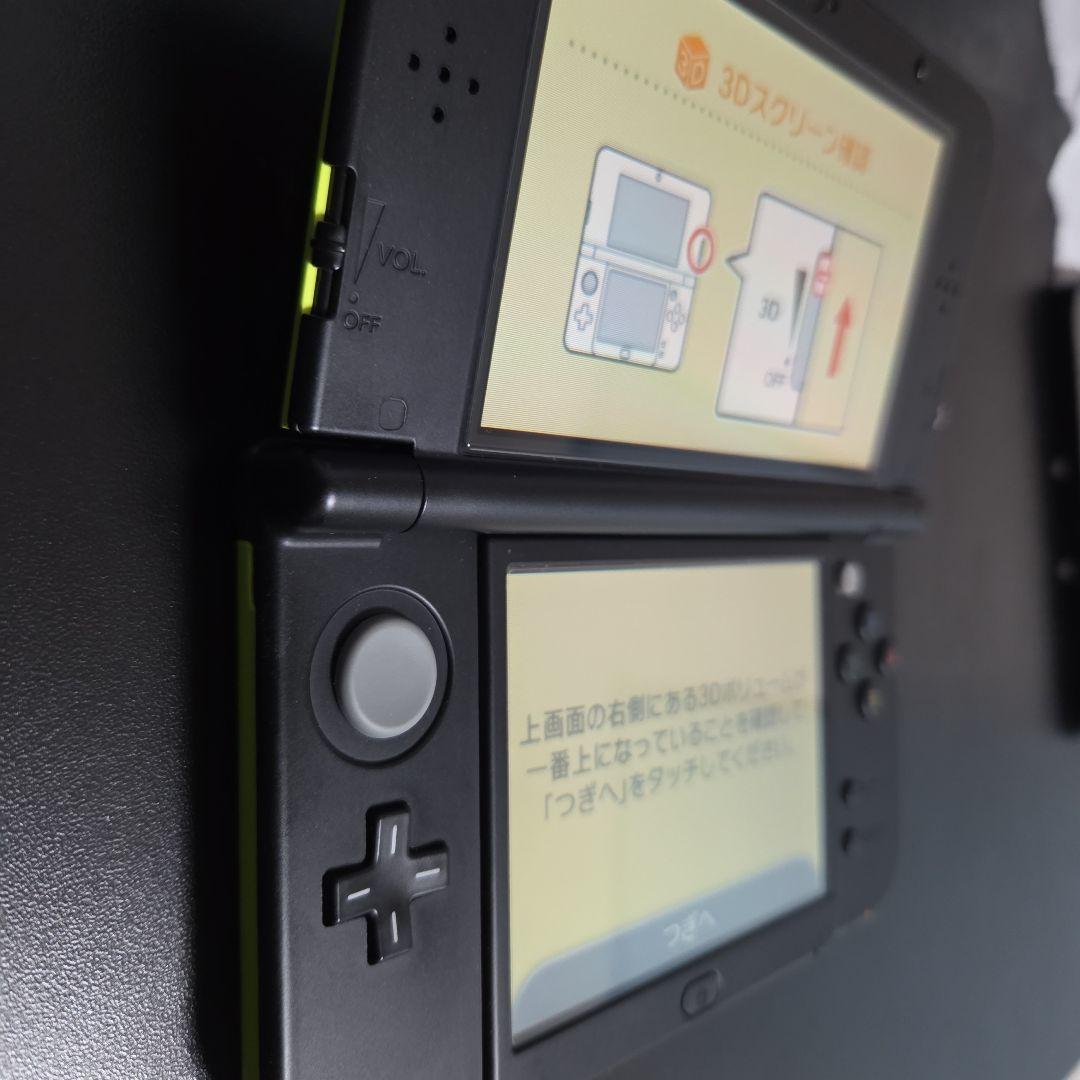 【上下ips】Newニンテンドー3DS LL ライム×ブラック アクセサリセット
