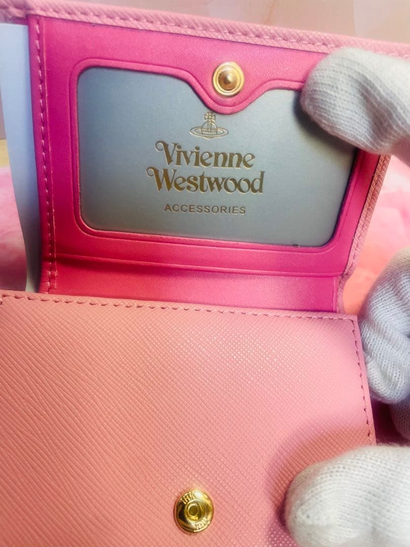 Vivienne Westwood 三つ折り財布　ピンク