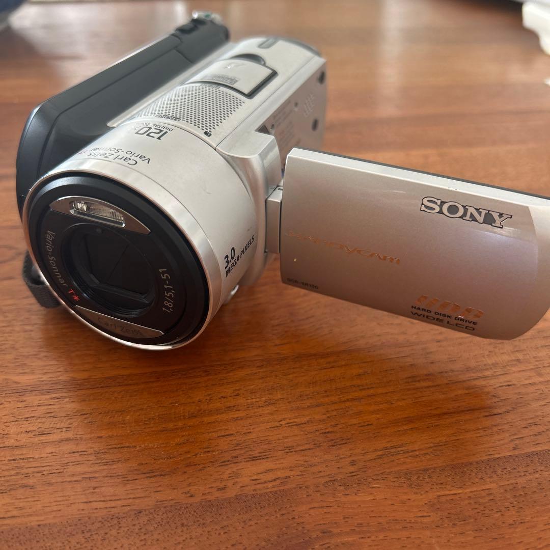 Sony ビデオカメラ本体 120倍ズーム、ハンディカムDCR-SR100