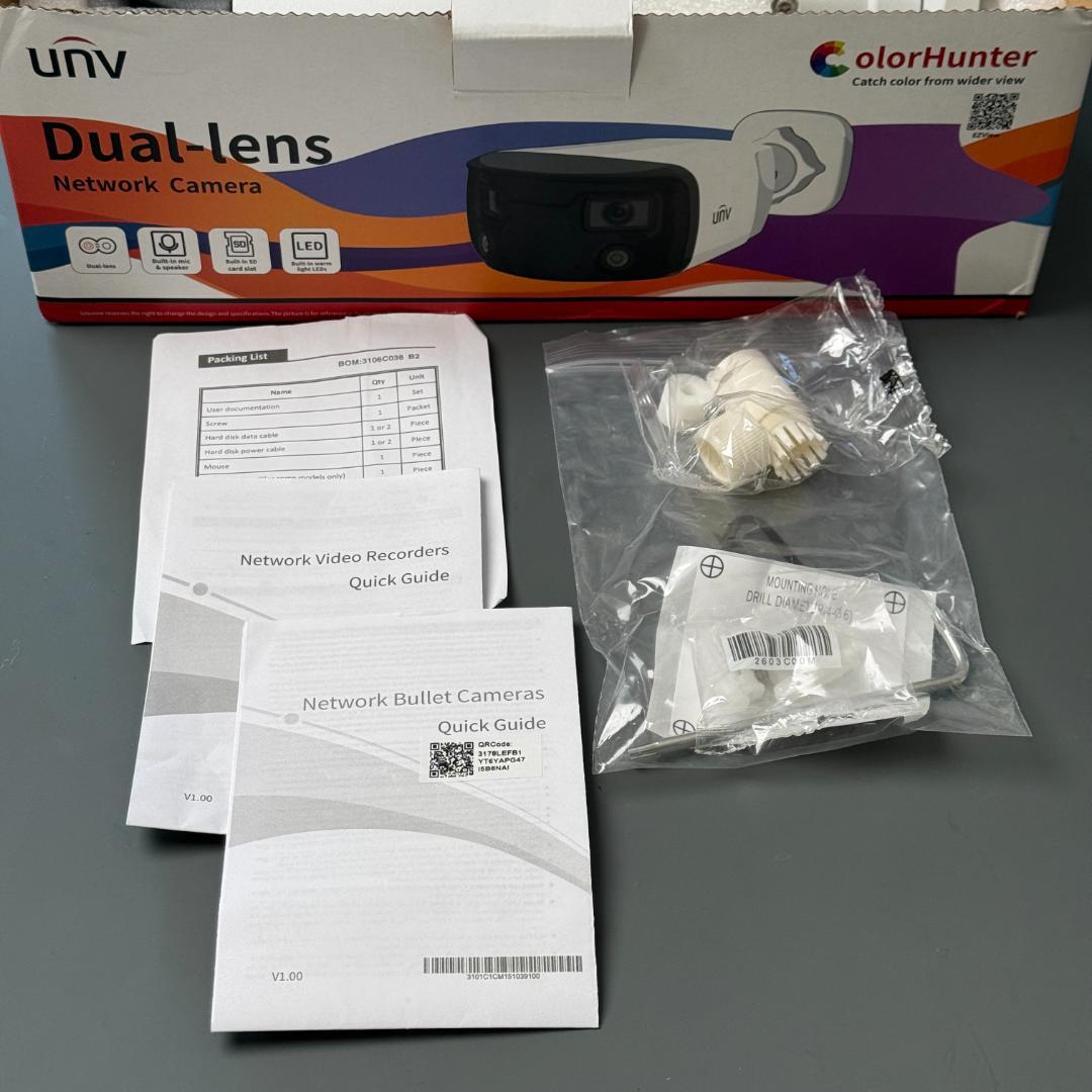 Uniview 4M 160° 超広角 IP防犯カメラ CCTV ONVIF対応