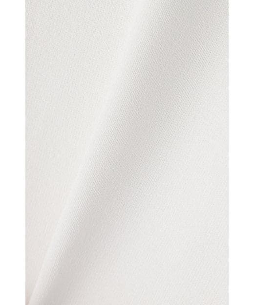 新品 ADORE 24AW タフタペプラムカーディガン ポンチョ型 白 38