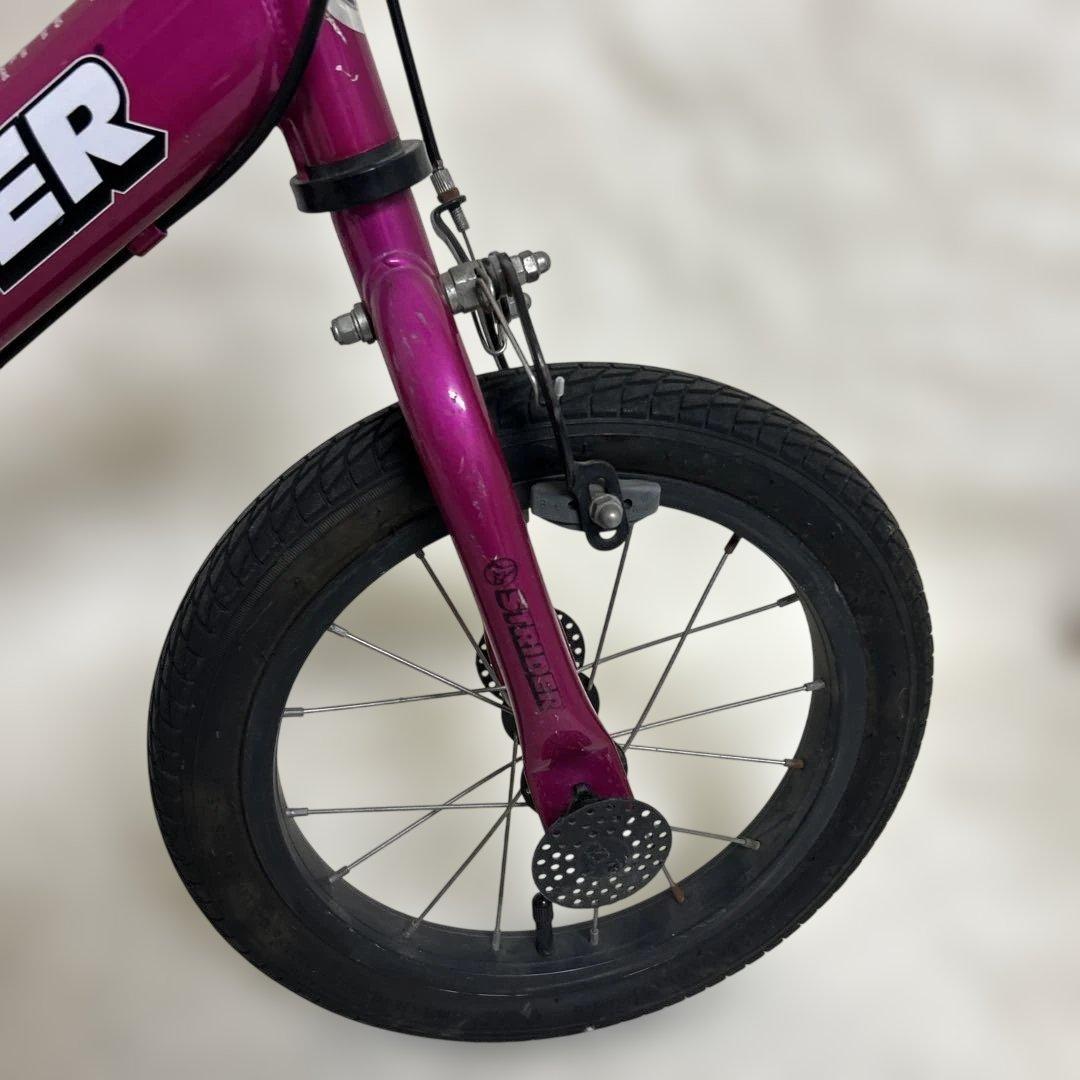 美品　ストライダー STRIDER 14x ペダルキット付属 ピンク　スタンド付