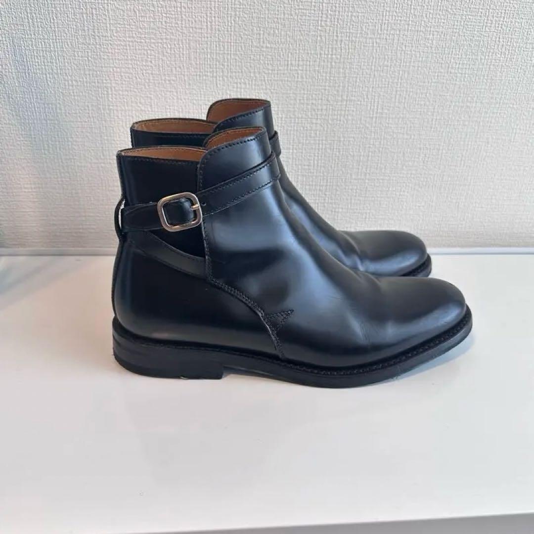 Berwick 黒レザーバックルブーティ　美品