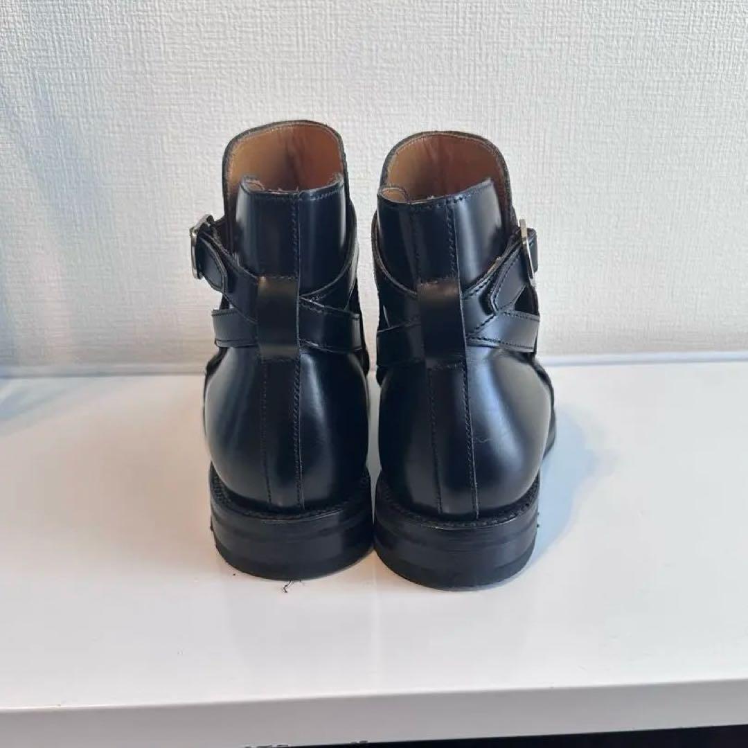 Berwick 黒レザーバックルブーティ　美品