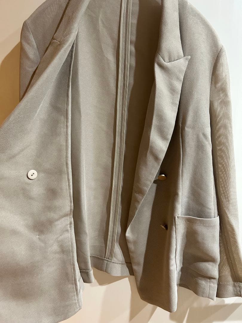 美品　DouDou ドゥドゥ　メッシュダブルジャケット
