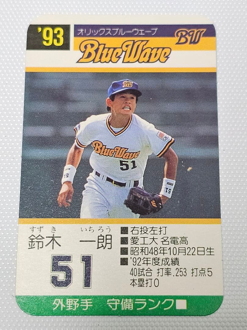 タカラ プロ野球カードゲーム ‘93 オリックス・ブルーウェーブ 鈴木一朗