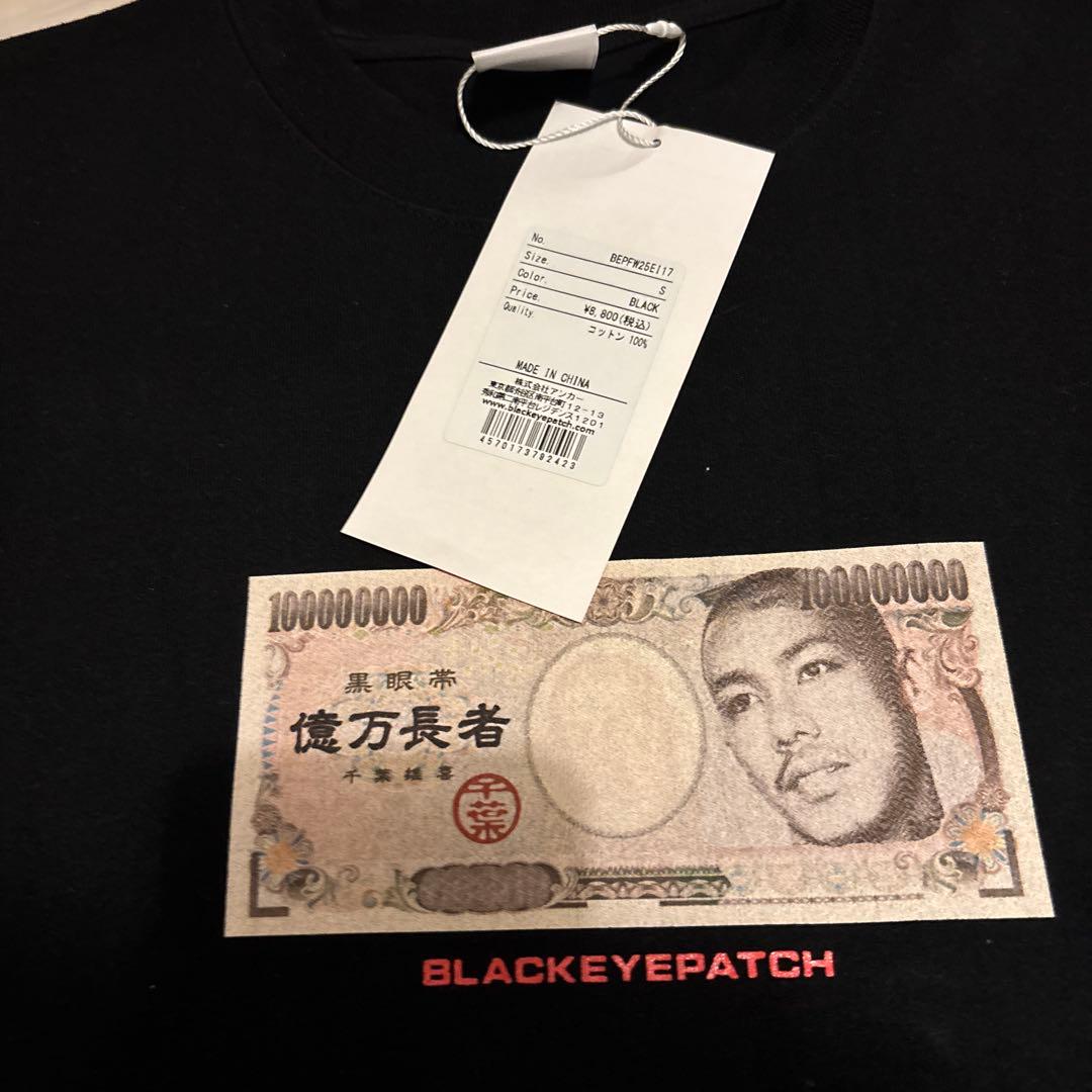 YUKI CHIBA \"億万長者\" TEE BLACK【S】ブラックアイパッチ