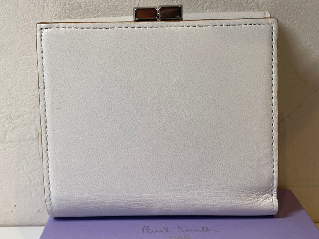 【新品未使用】Paul Smith ホワイト 三つ折り財布　定価26400円