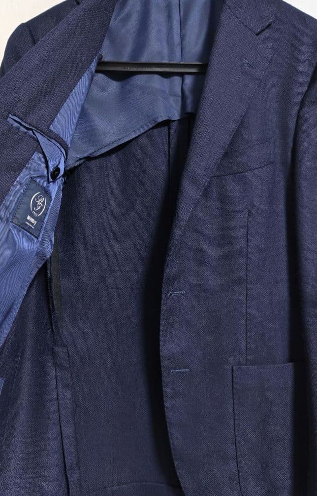 BEAMS F（ビームスF）CANONICOウールホップサックシングルジャケット