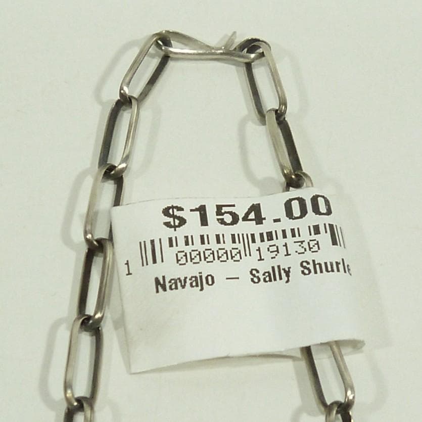 Navajo Sally Shirley シルバーチェーンネックレス