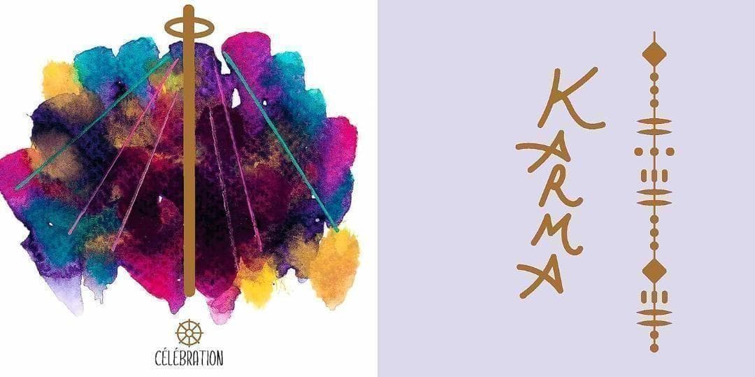 【正規品オラクルカード】フランスの洗練された美麗デッキ✨丸型×金箔✨カルマカード