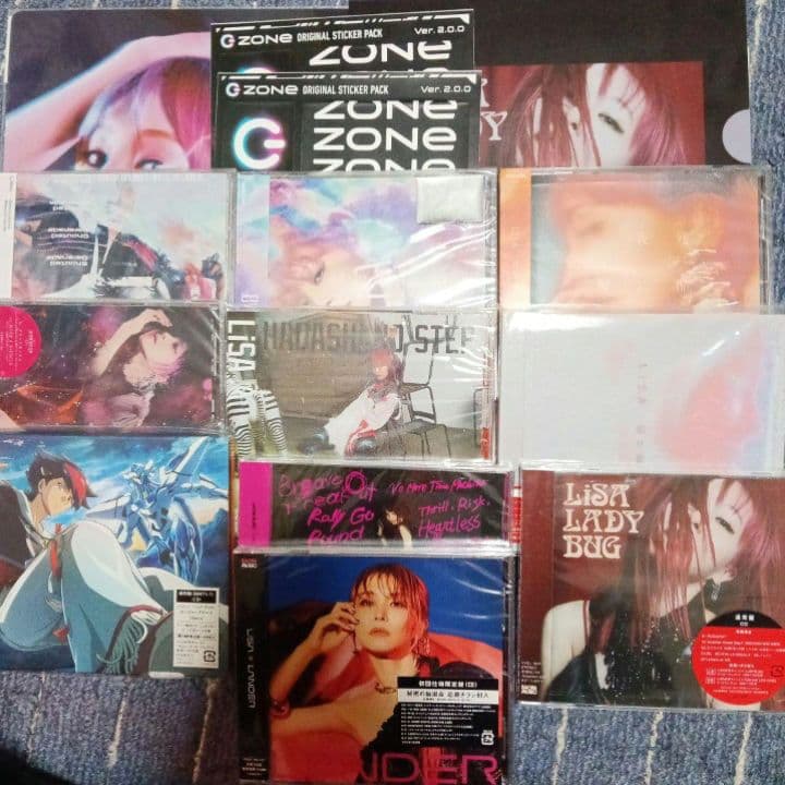 LiSA CD 10枚セット LADYBUGクリアファイル付 ZONE オマケ付