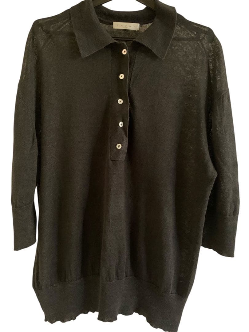 L′Appartement/ハーヴェルスタジオLINEN POLO KNIT