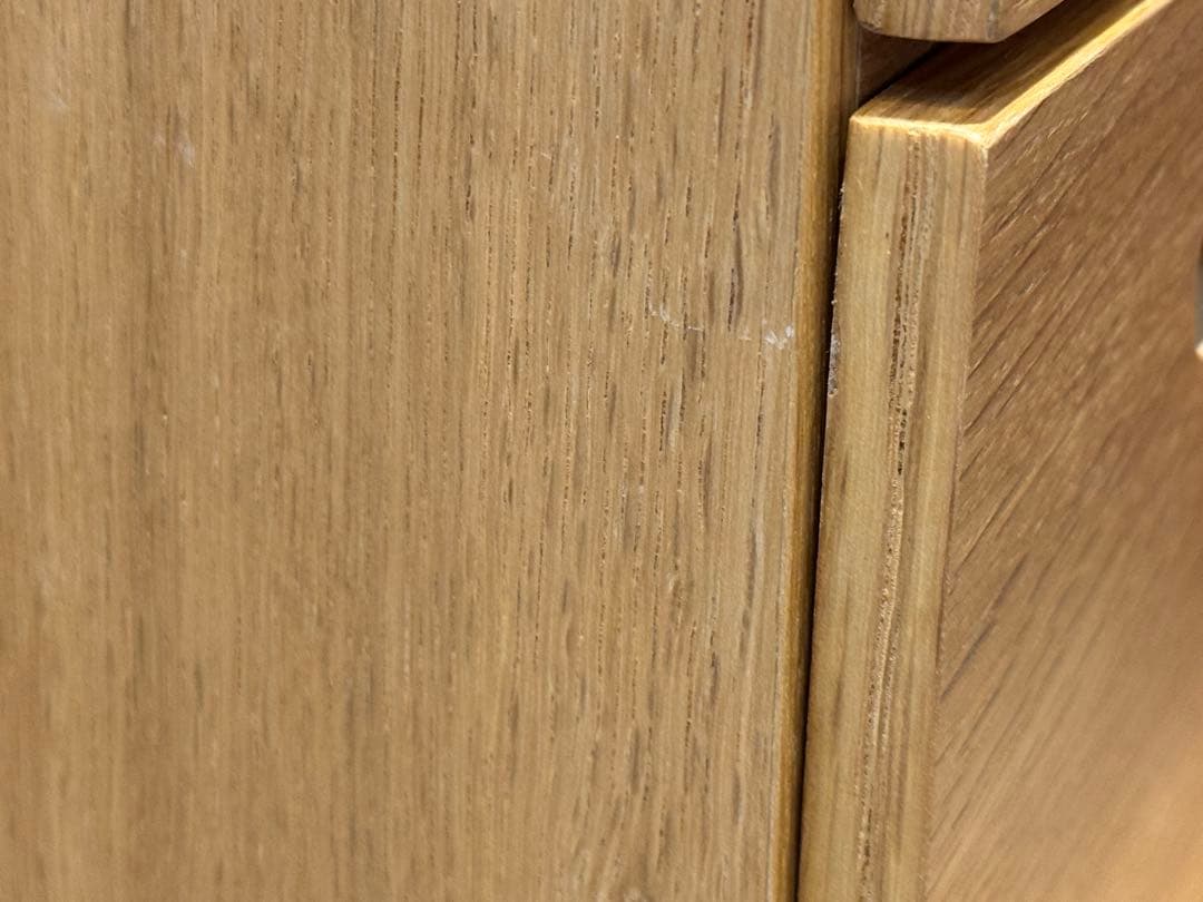 2B8038【無印良品】スタッキングチェスト 引出し 4個 オーク材突板