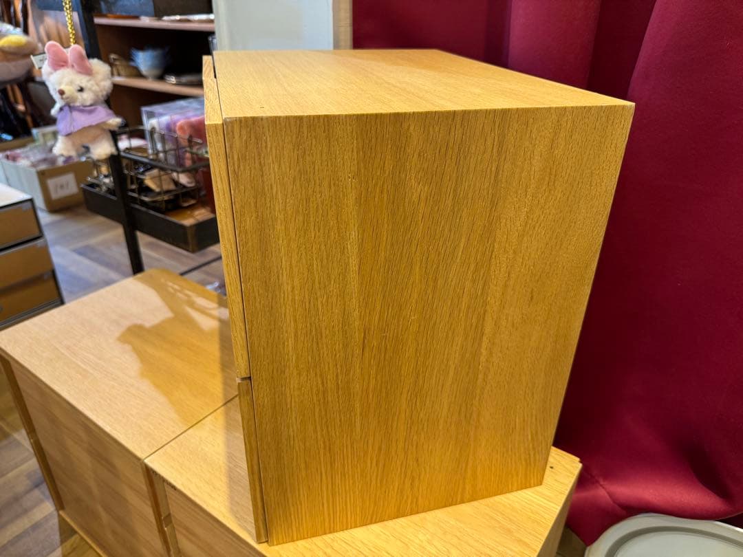 2B8038【無印良品】スタッキングチェスト 引出し 4個 オーク材突板