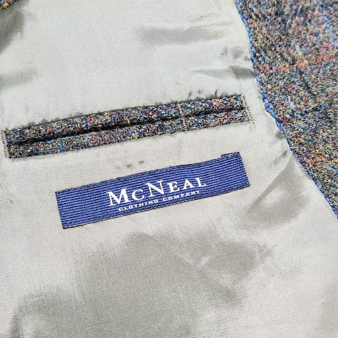 希少XXL ハリスツイード MCNEAL テーラードジャケット ウィンドウペーン