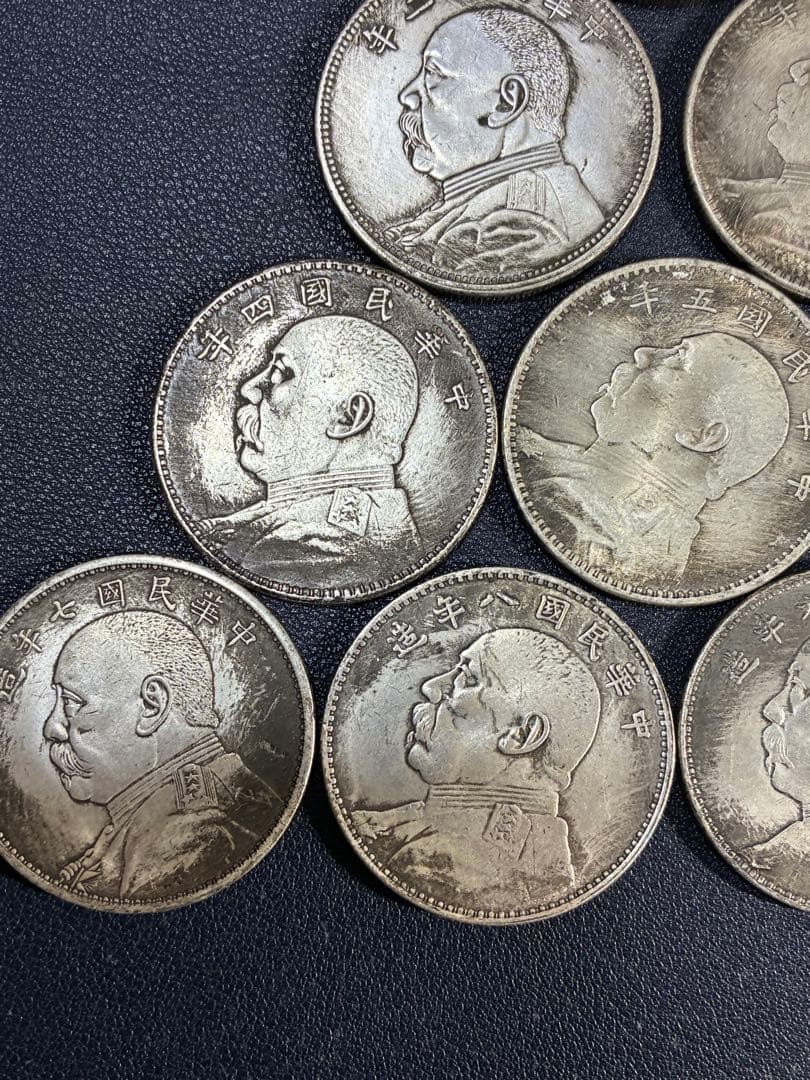 中国古銭　中国硬貨　中華民国古銭　中華民国元年〜十年　壹圓　大統領硬貨10枚