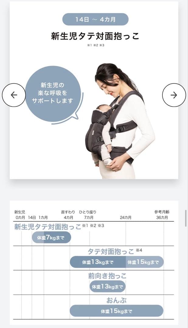 Aprica ラクリス 抱っこひも グレー