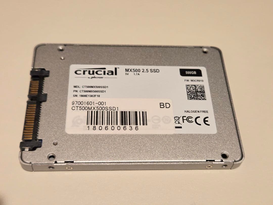Crucial MX500 500GB①◆2.5インチ SSD
