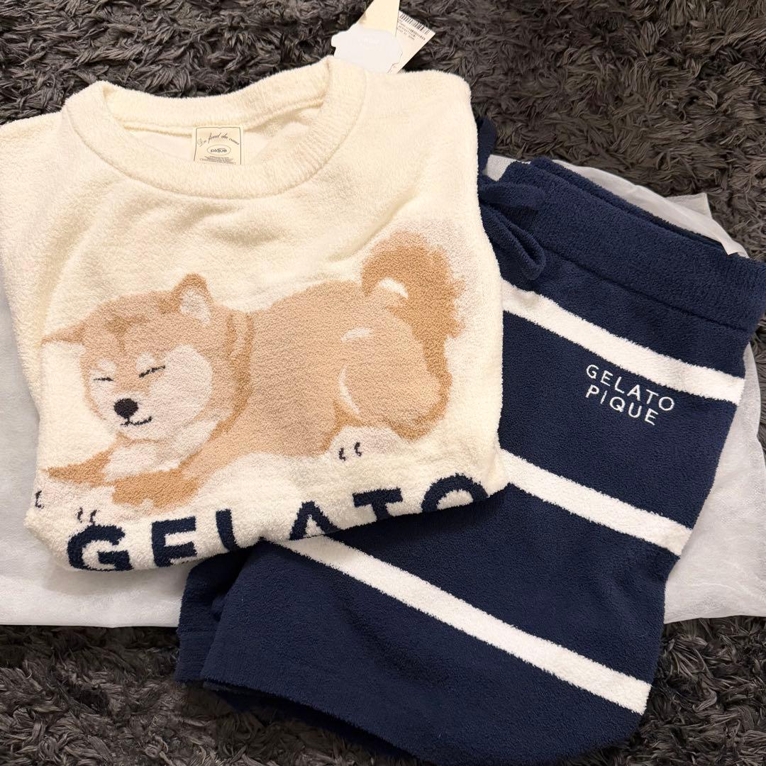 【上野限定】GELATO PIQUE 柴犬　ルームウェアセット ジェラートピケ
