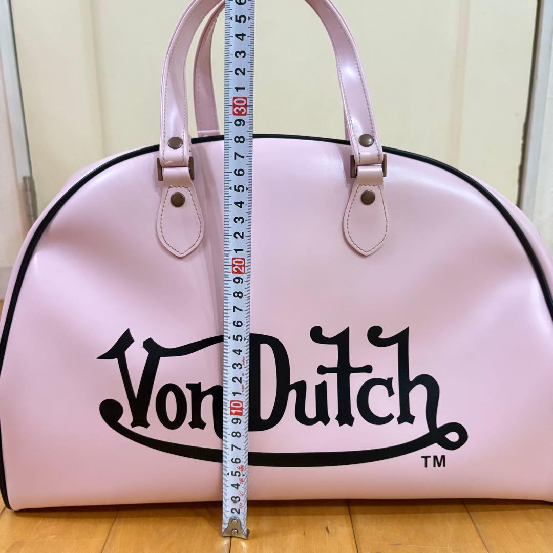 ☆ von dutch ☆ボンダッチ ボストンバッグ　ピンク　Y2K