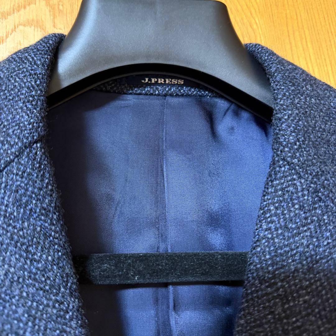 J.PRESS ヘリンボンツイードジャケット ネイビー サイズA7
