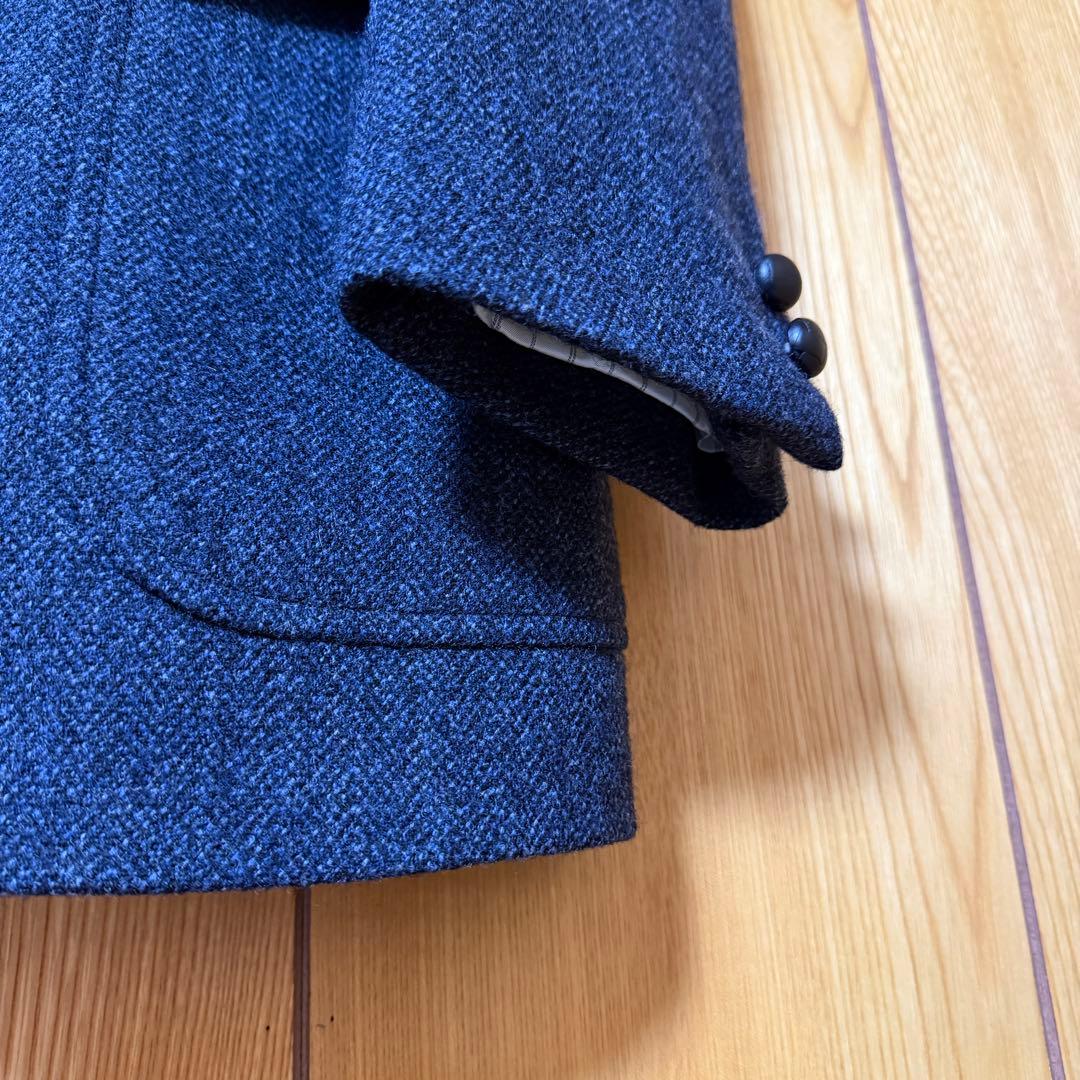 J.PRESS ヘリンボンツイードジャケット ネイビー サイズA7