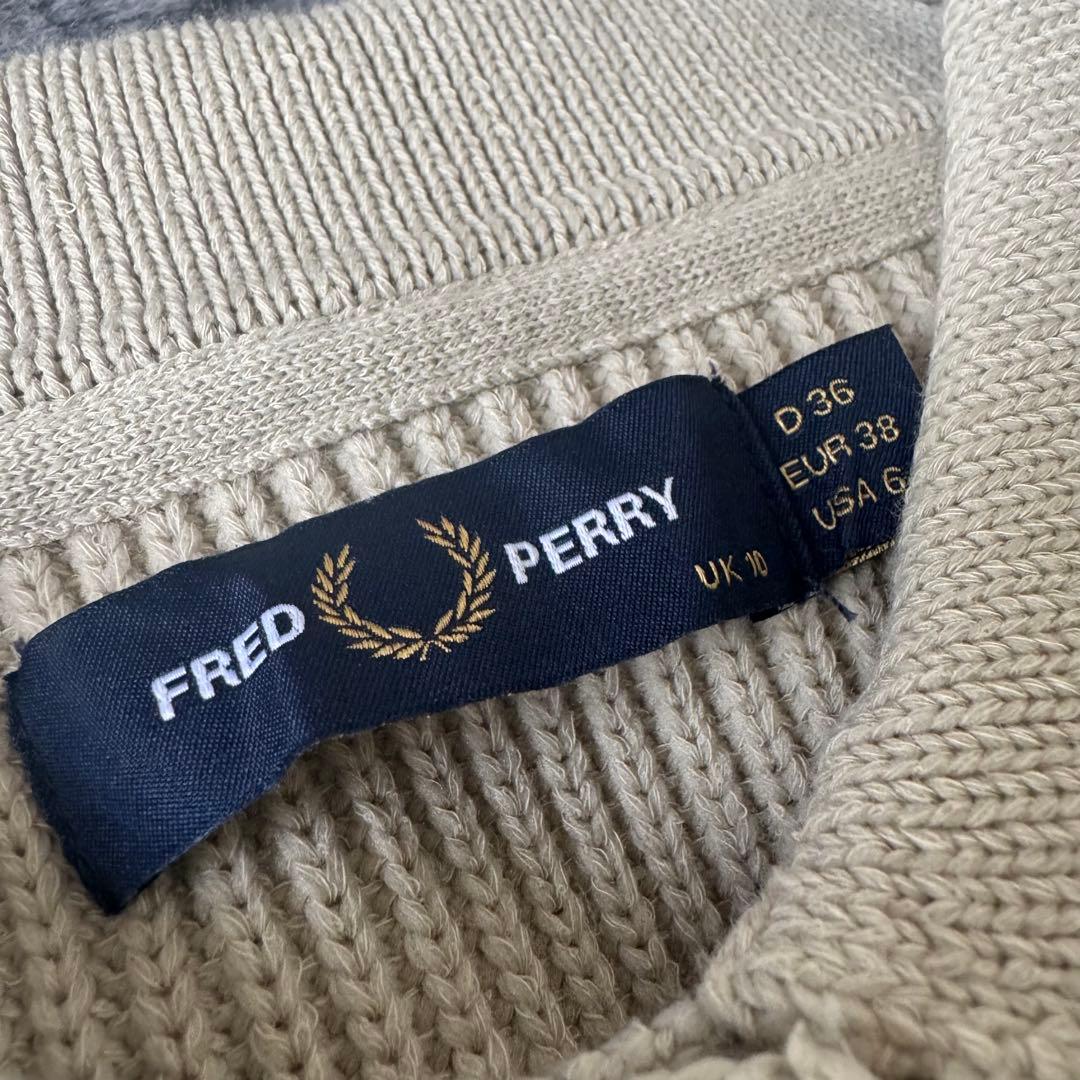 FRED PERRY × Ray BEAMS 別注 カーディガン Oatmeal
