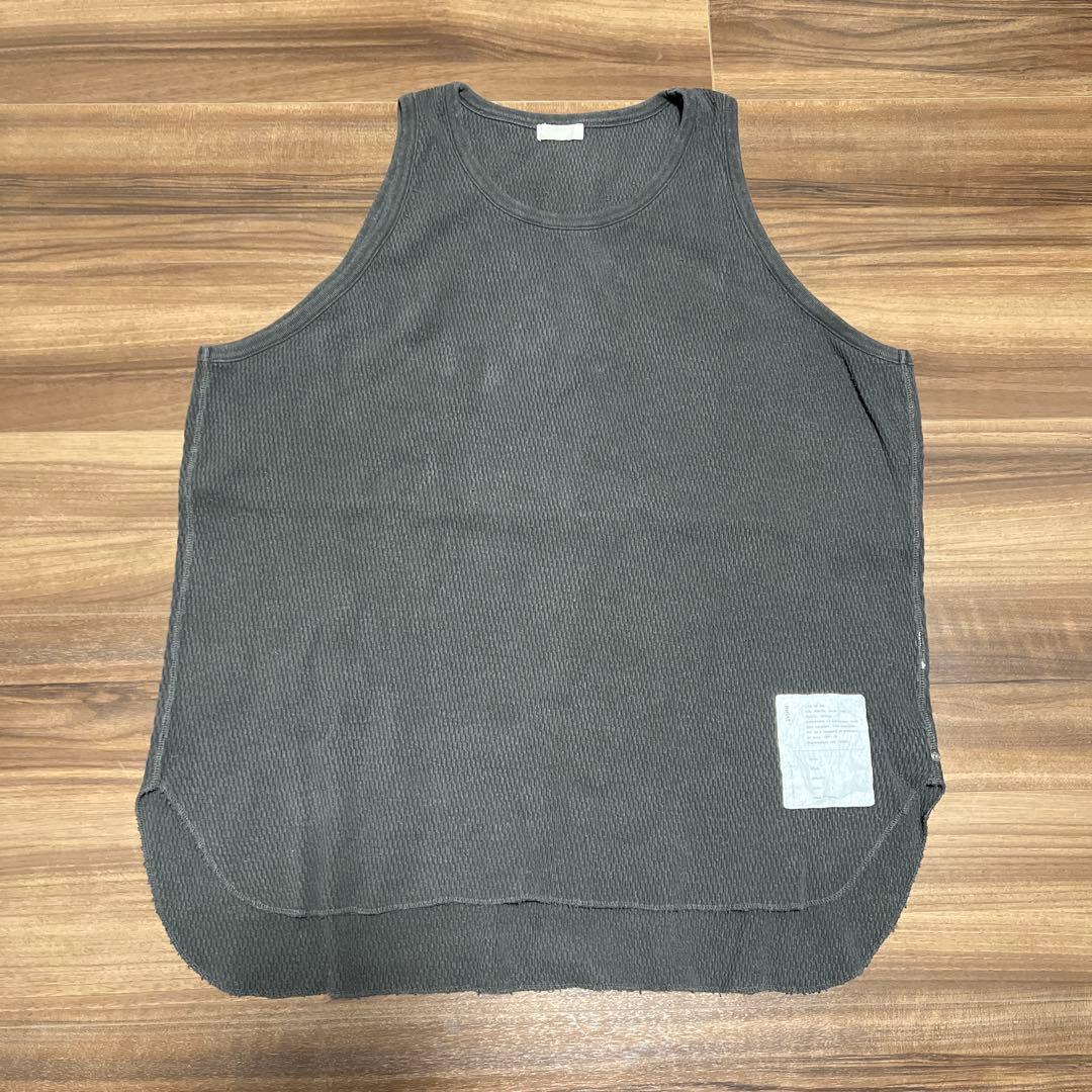 INNAT インアット　THERMAL TANK TOP 黒（ink）