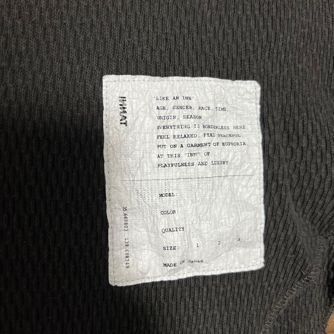 INNAT インアット　THERMAL TANK TOP 黒（ink）