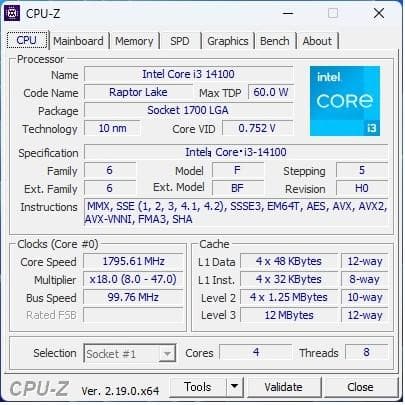s*i様 【中古】CPU Intel Core i3-14100