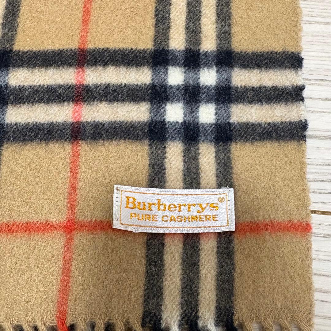 Burberrys バーバリー ノバチェック カシミヤ マフラー　ベージュ