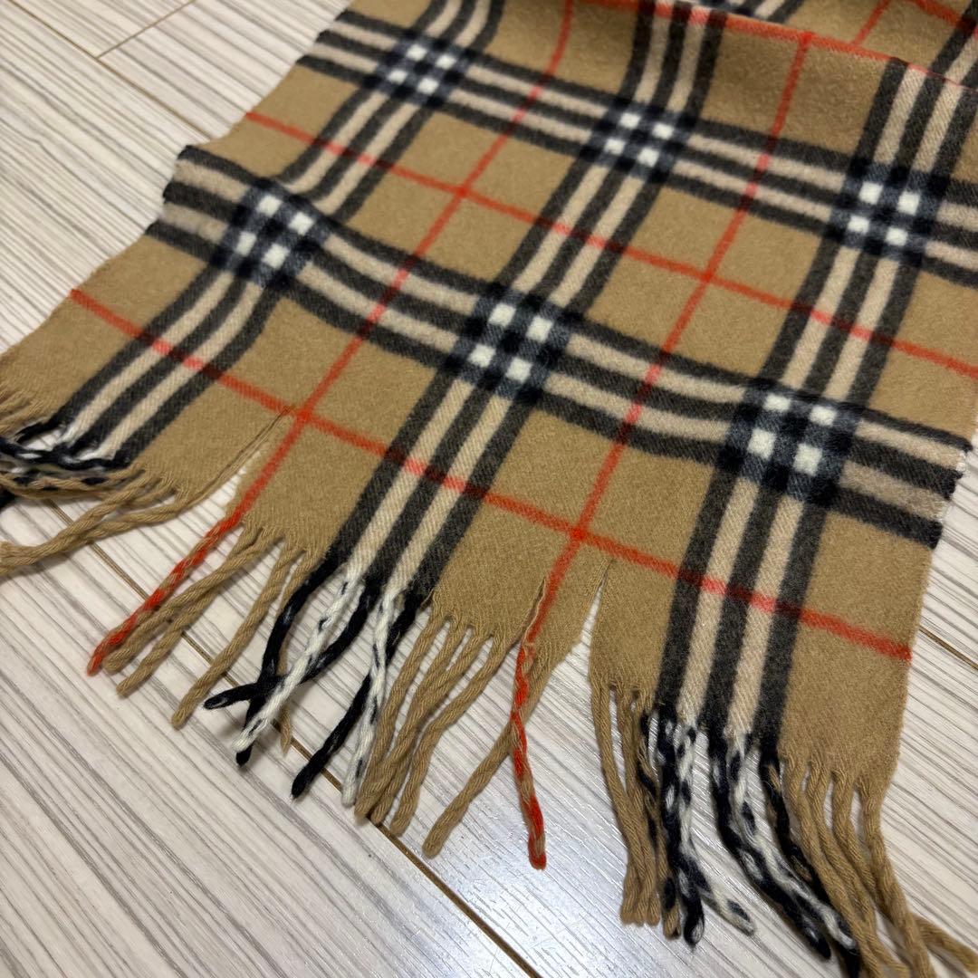 Burberrys バーバリー ノバチェック カシミヤ マフラー　ベージュ