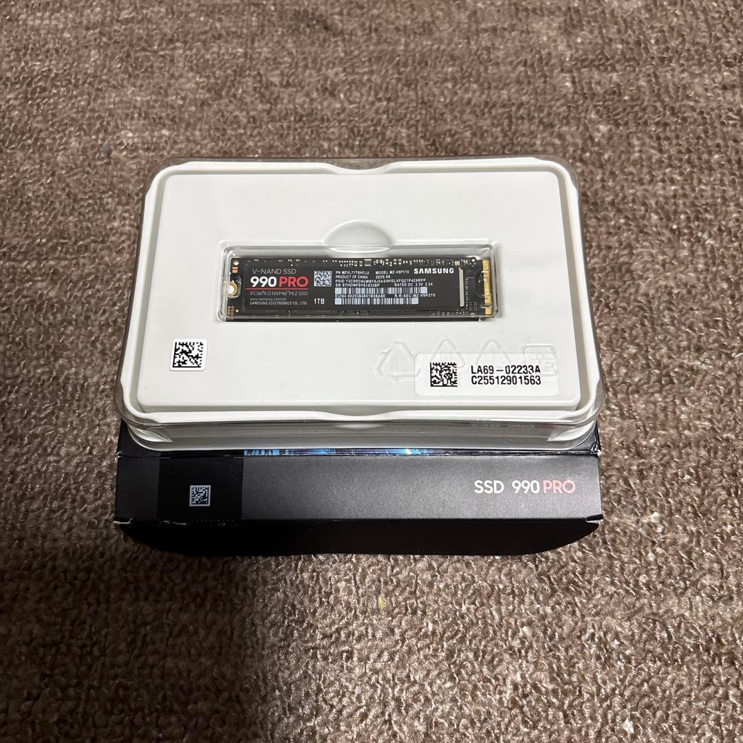 内蔵型SSD Samsung 990 PRO 1TB NVMe M.2 SSD