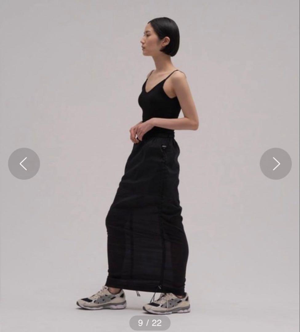 enof nylon skirt ナイロン　スカート　ブラック